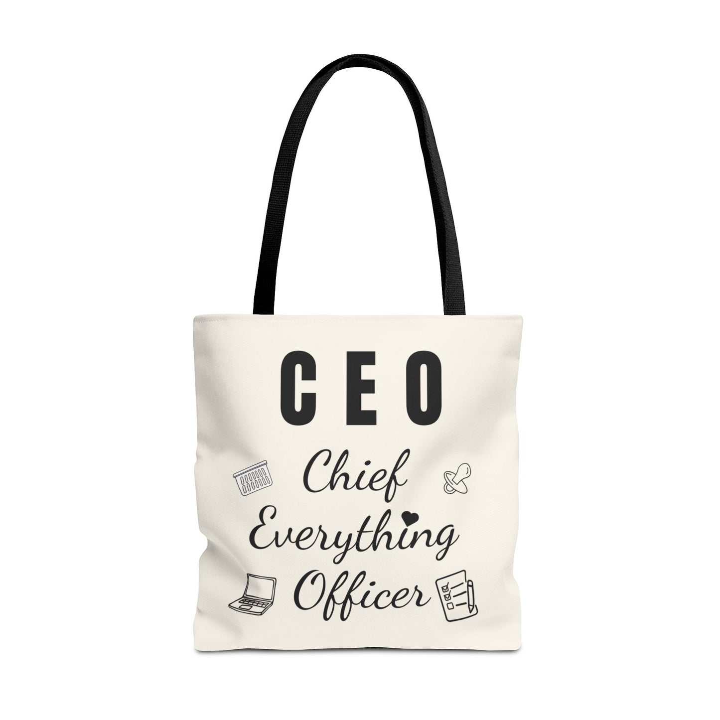 CEO Tote Bag – Chief Everything Officer Gift for Moms, Bosses & Women | Stylish Professional Canvas Bag