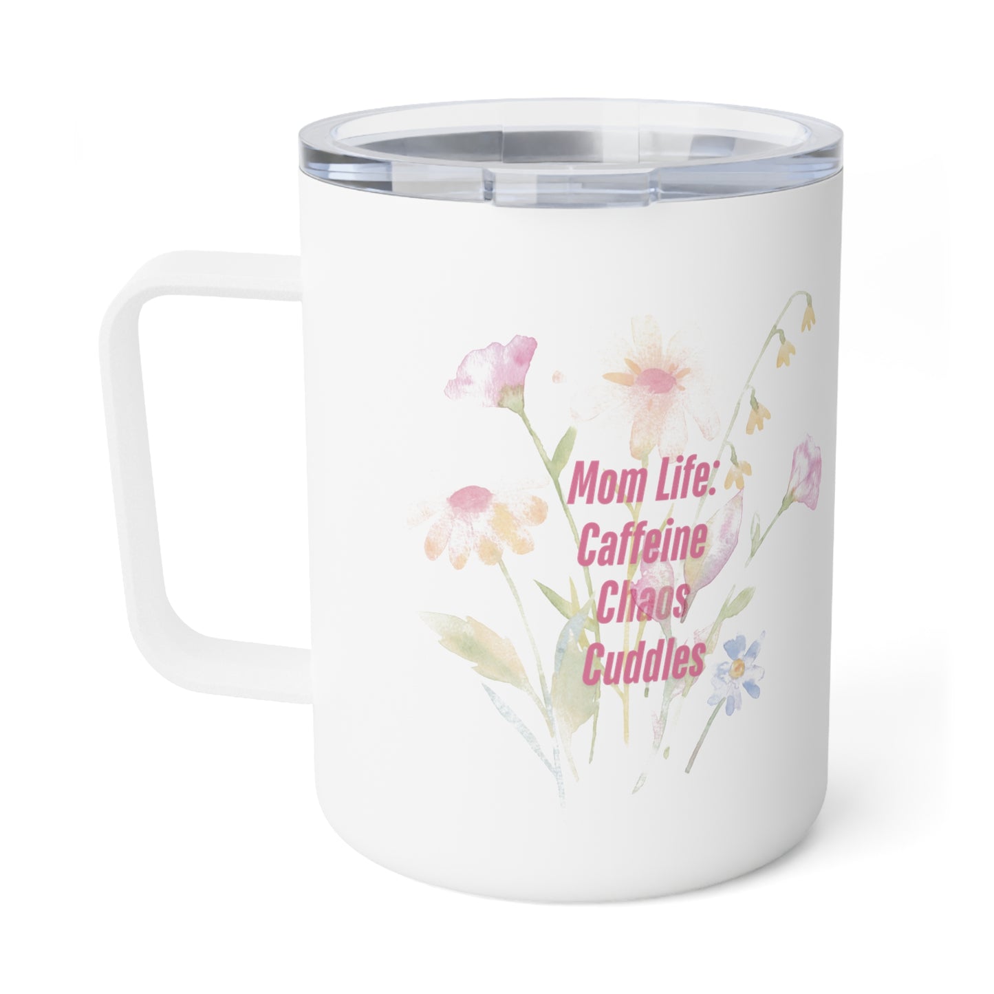 Floral Insulated Coffee Mug - 10oz - Perfect for Cozy Moments