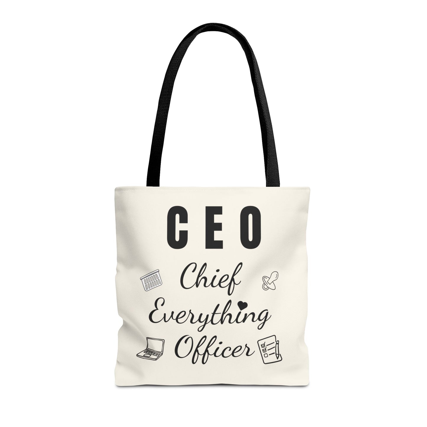 CEO Tote Bag – Chief Everything Officer Gift for Moms, Bosses & Women | Stylish Professional Canvas Bag