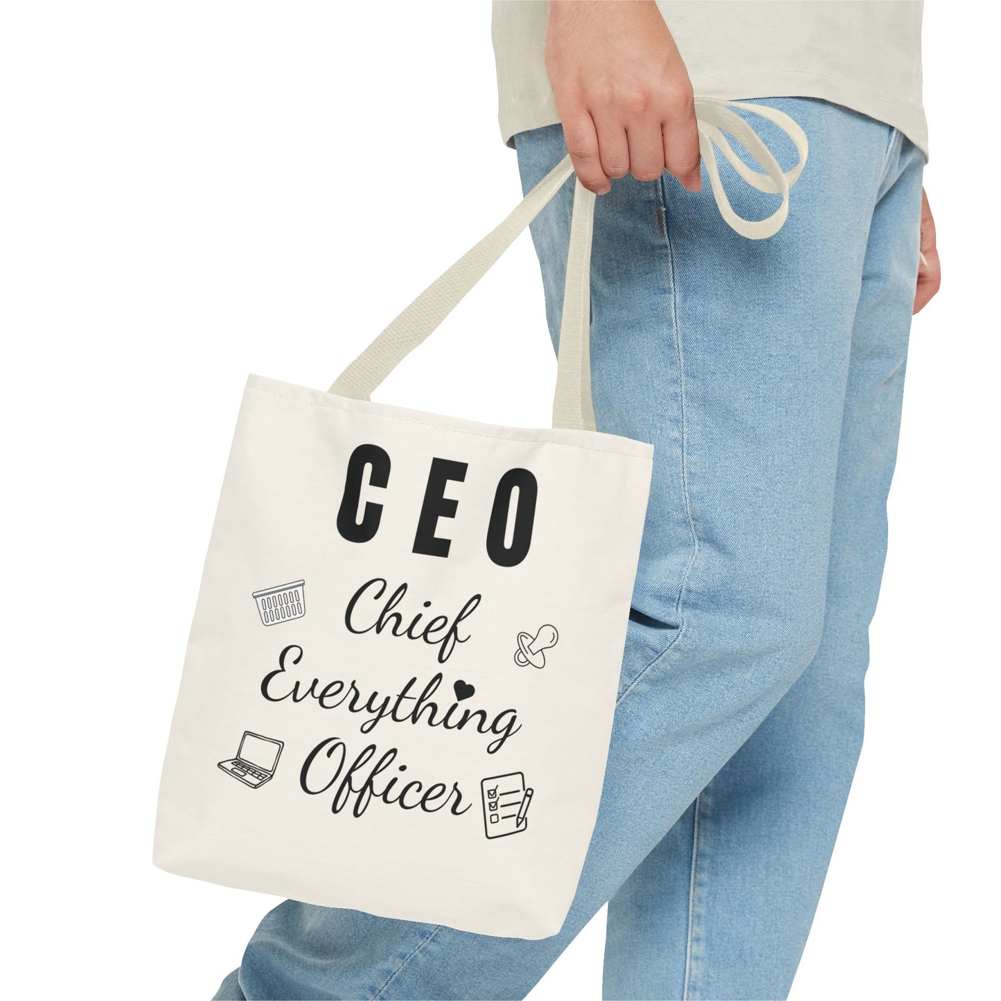 CEO Tote Bag – Chief Everything Officer Gift for Moms, Bosses & Women | Stylish Professional Canvas Bag