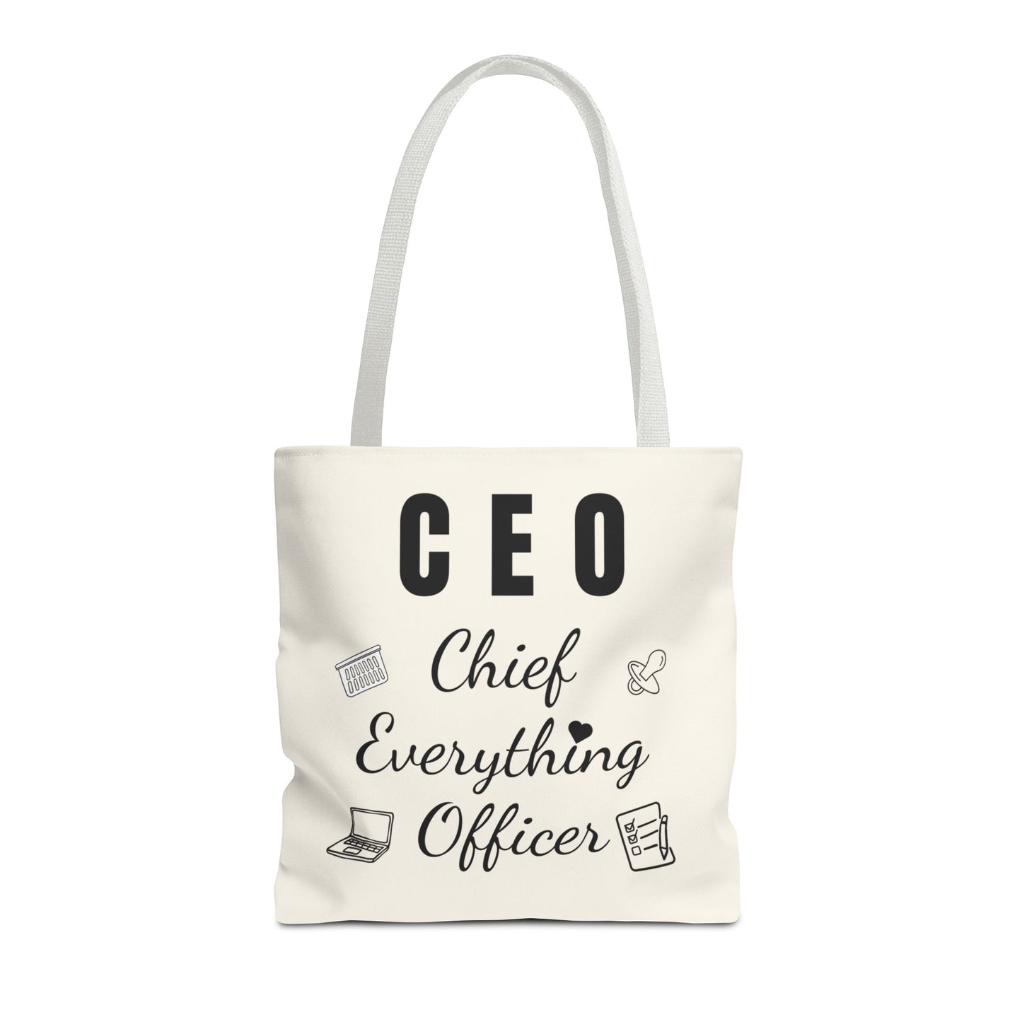 CEO Tote Bag – Chief Everything Officer Gift for Moms, Bosses & Women | Stylish Professional Canvas Bag