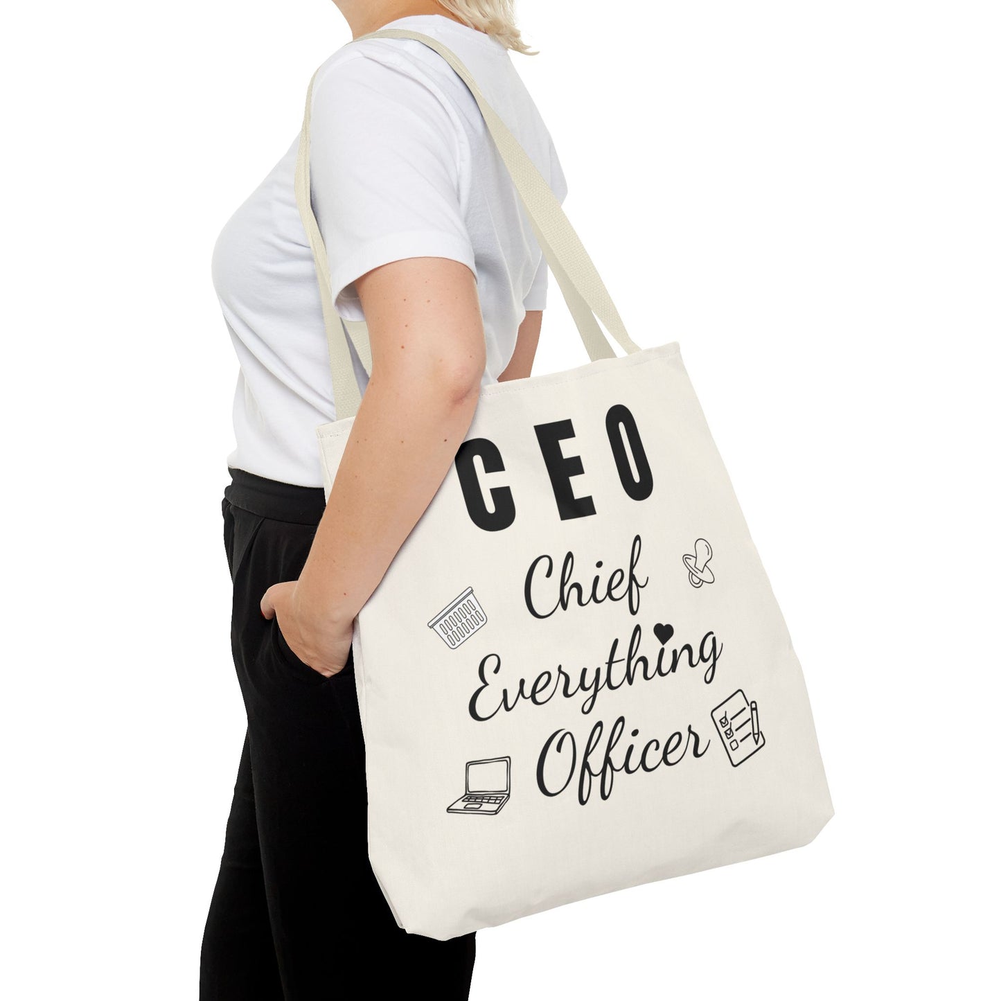 CEO Tote Bag – Chief Everything Officer Gift for Moms, Bosses & Women | Stylish Professional Canvas Bag