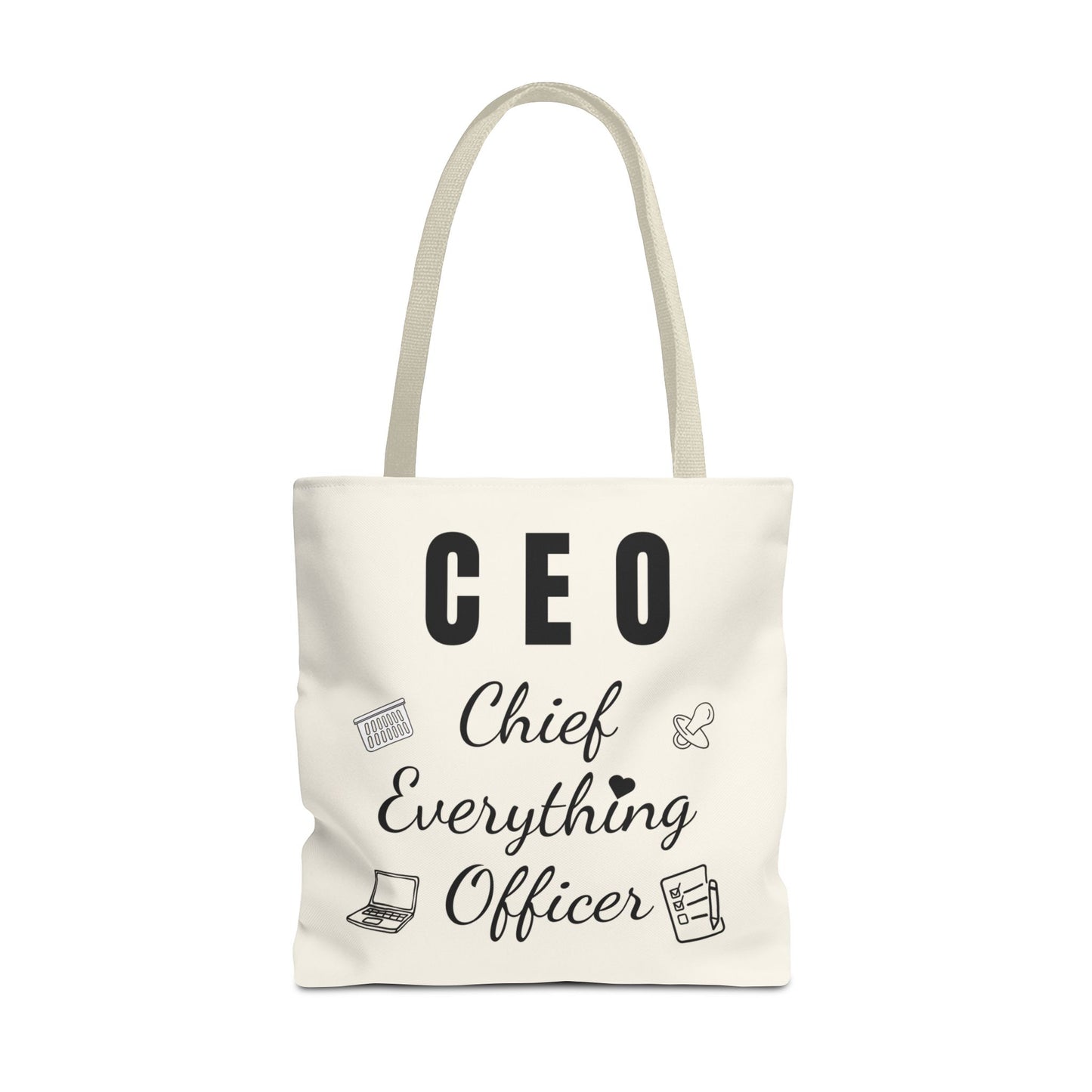 CEO Tote Bag – Chief Everything Officer Gift for Moms, Bosses & Women | Stylish Professional Canvas Bag
