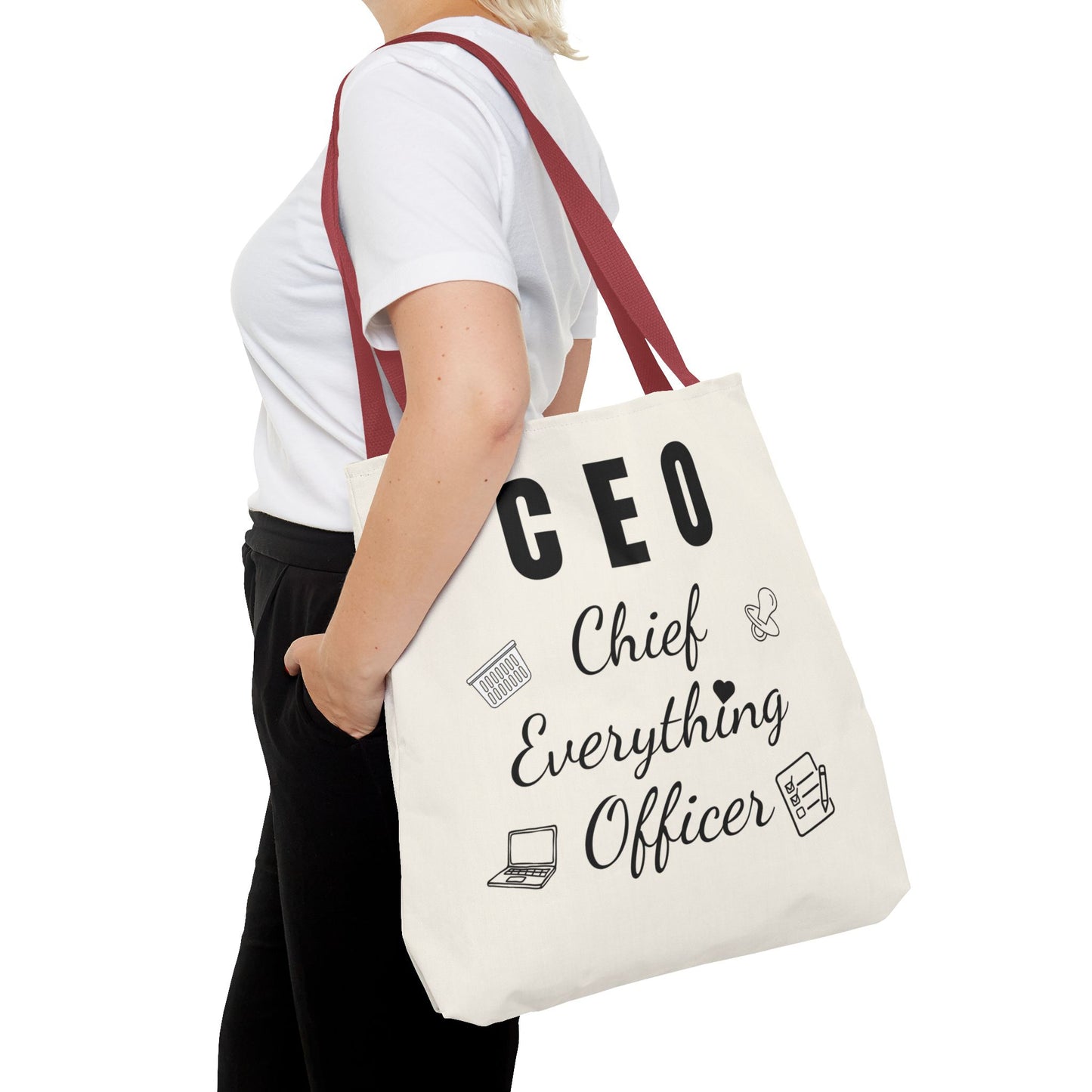 CEO Tote Bag – Chief Everything Officer Gift for Moms, Bosses & Women | Stylish Professional Canvas Bag