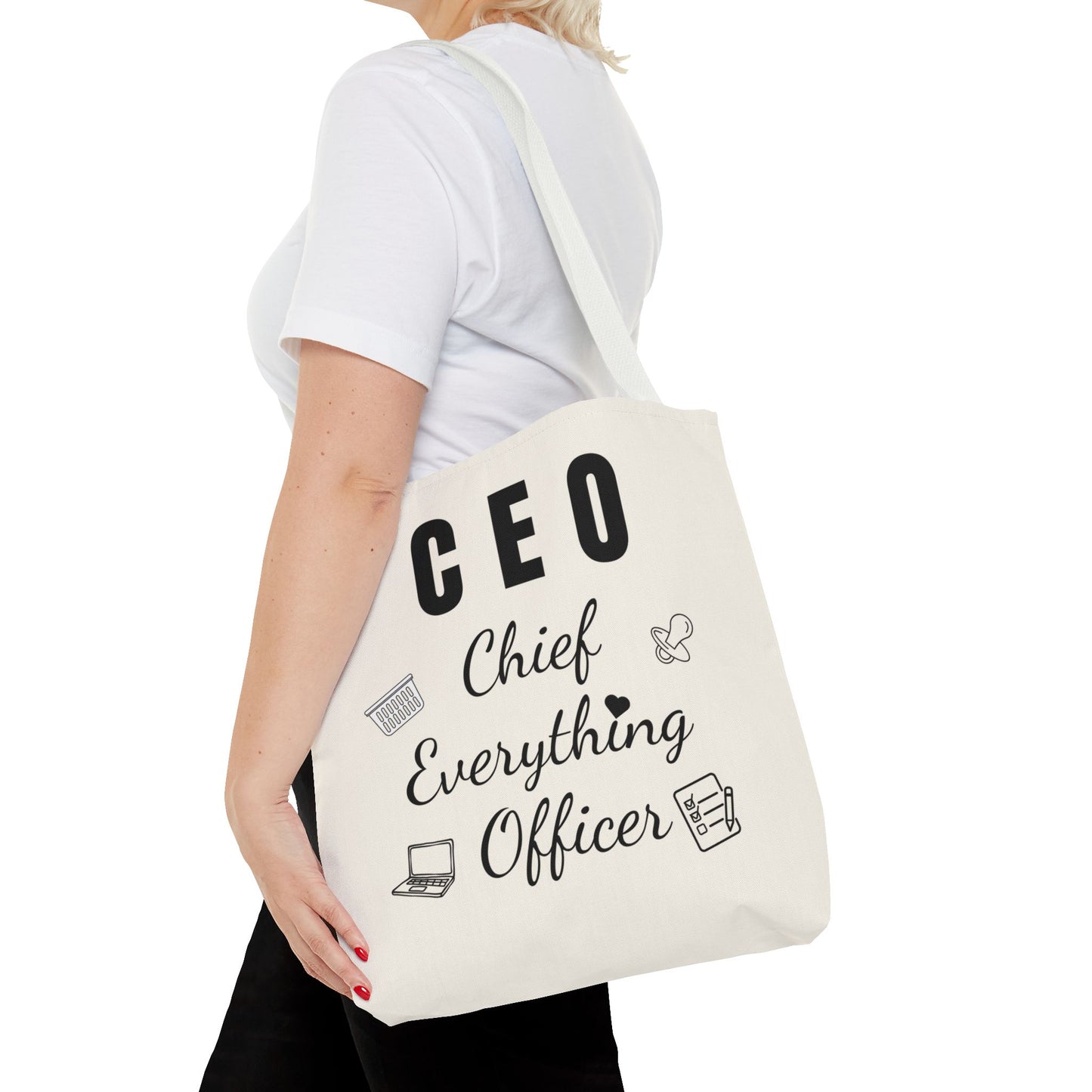 CEO Tote Bag – Chief Everything Officer Gift for Moms, Bosses & Women | Stylish Professional Canvas Bag