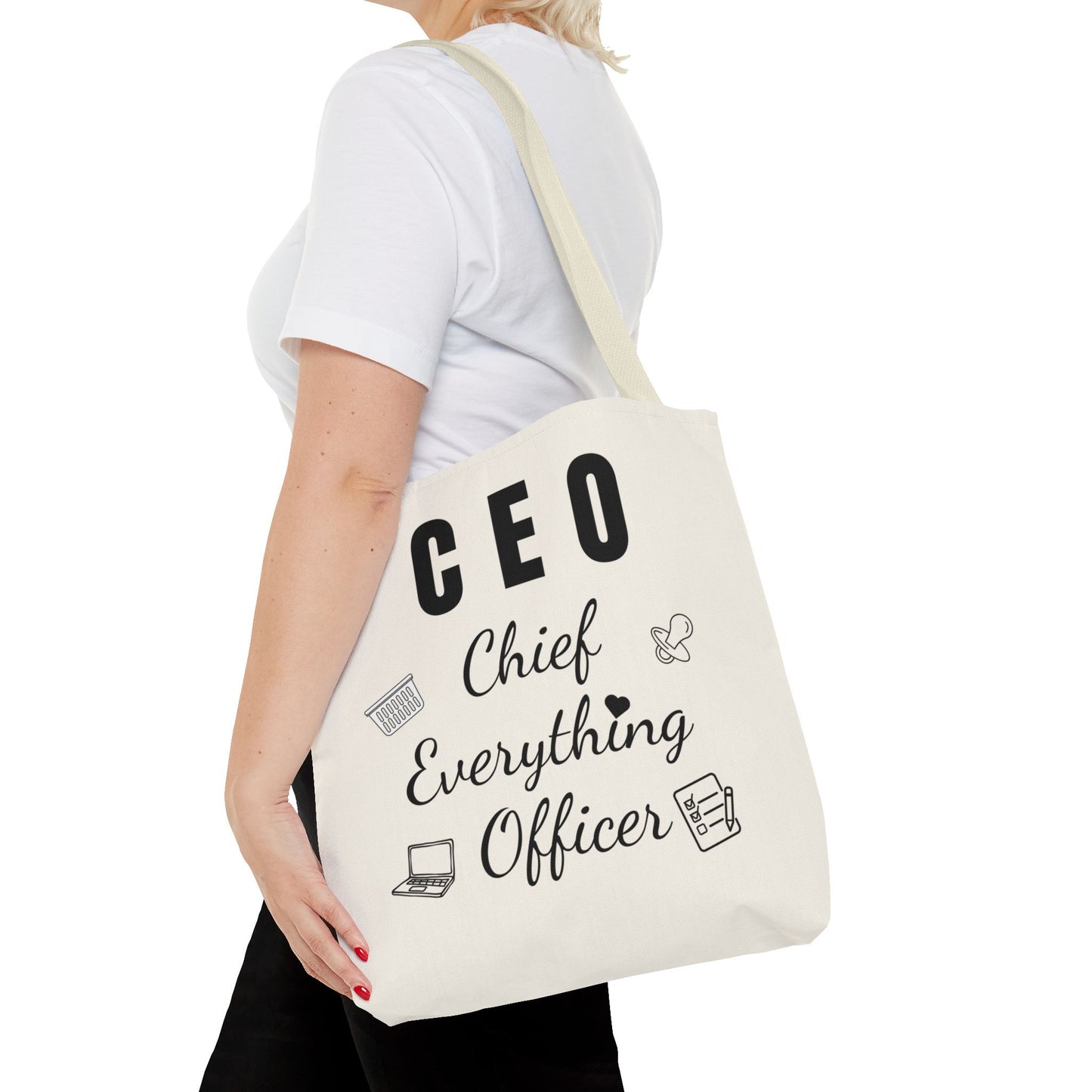 CEO Tote Bag – Chief Everything Officer Gift for Moms, Bosses & Women | Stylish Professional Canvas Bag