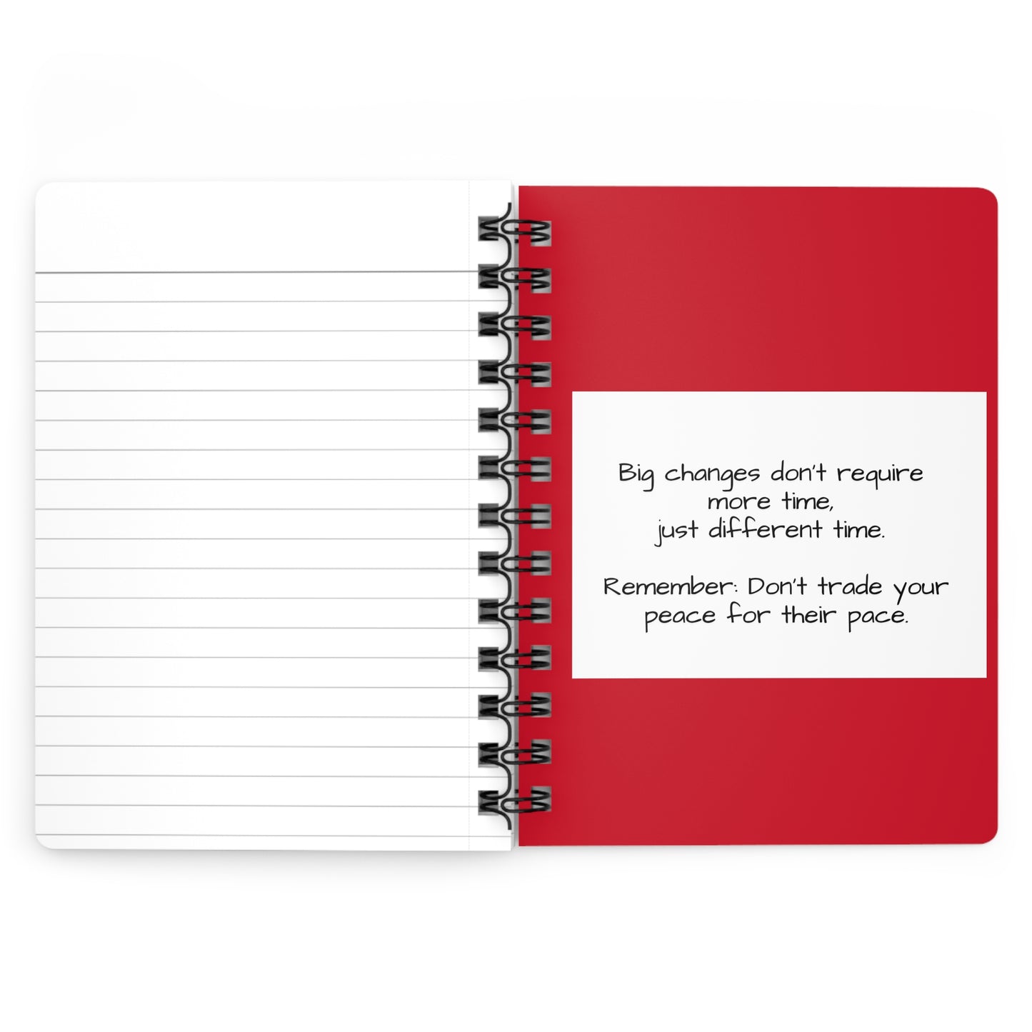 Bold Statement Spiral Bound Journal | Perfect for Note-taking, Journaling, Gifts, Motivation, Back to School