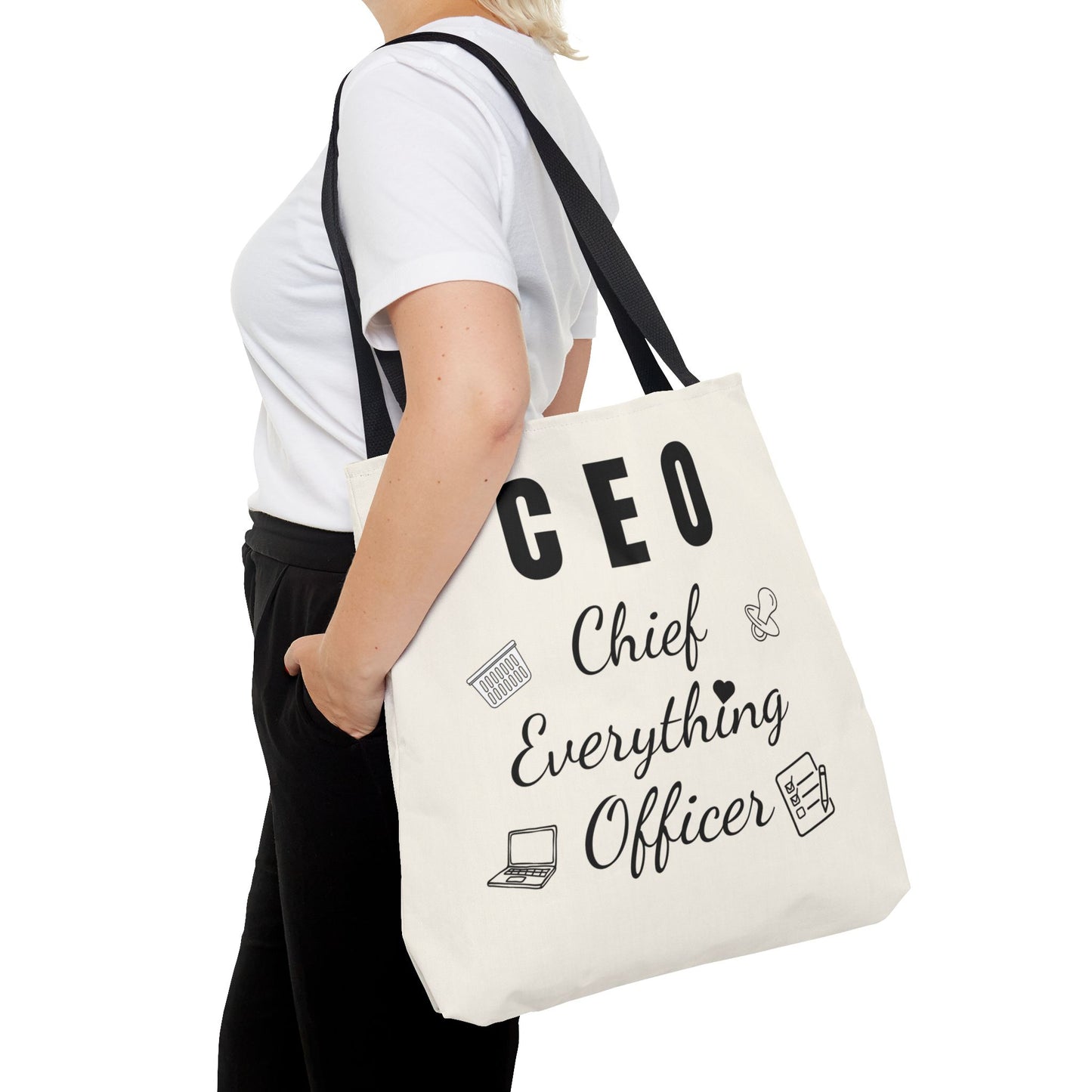 CEO Tote Bag – Chief Everything Officer Gift for Moms, Bosses & Women | Stylish Professional Canvas Bag