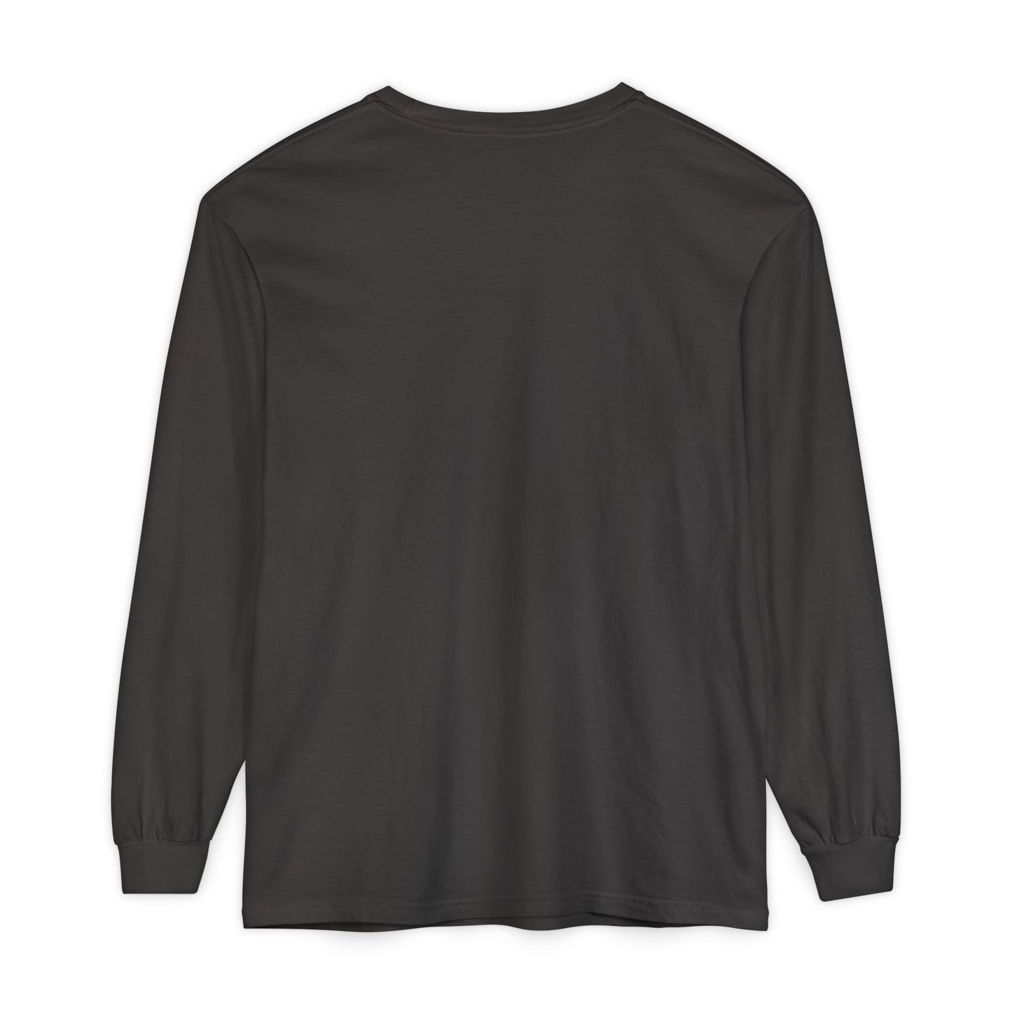 Caffeine Chaos & Cuddles Long Sleeve Tshirt – Cozy Mom or Dad Crewneck – Unisex Garment-Dyed Pullover